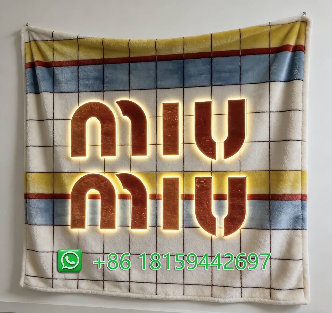 Miumiu Throw Blankets